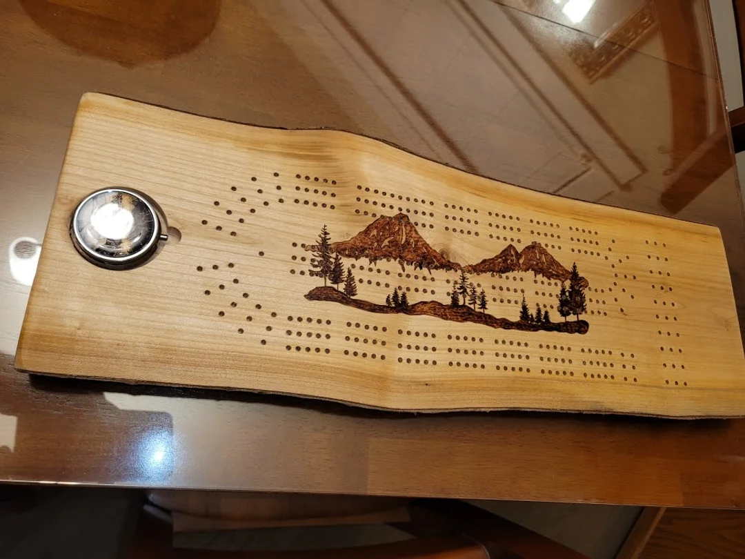 Cribbage Board Burning