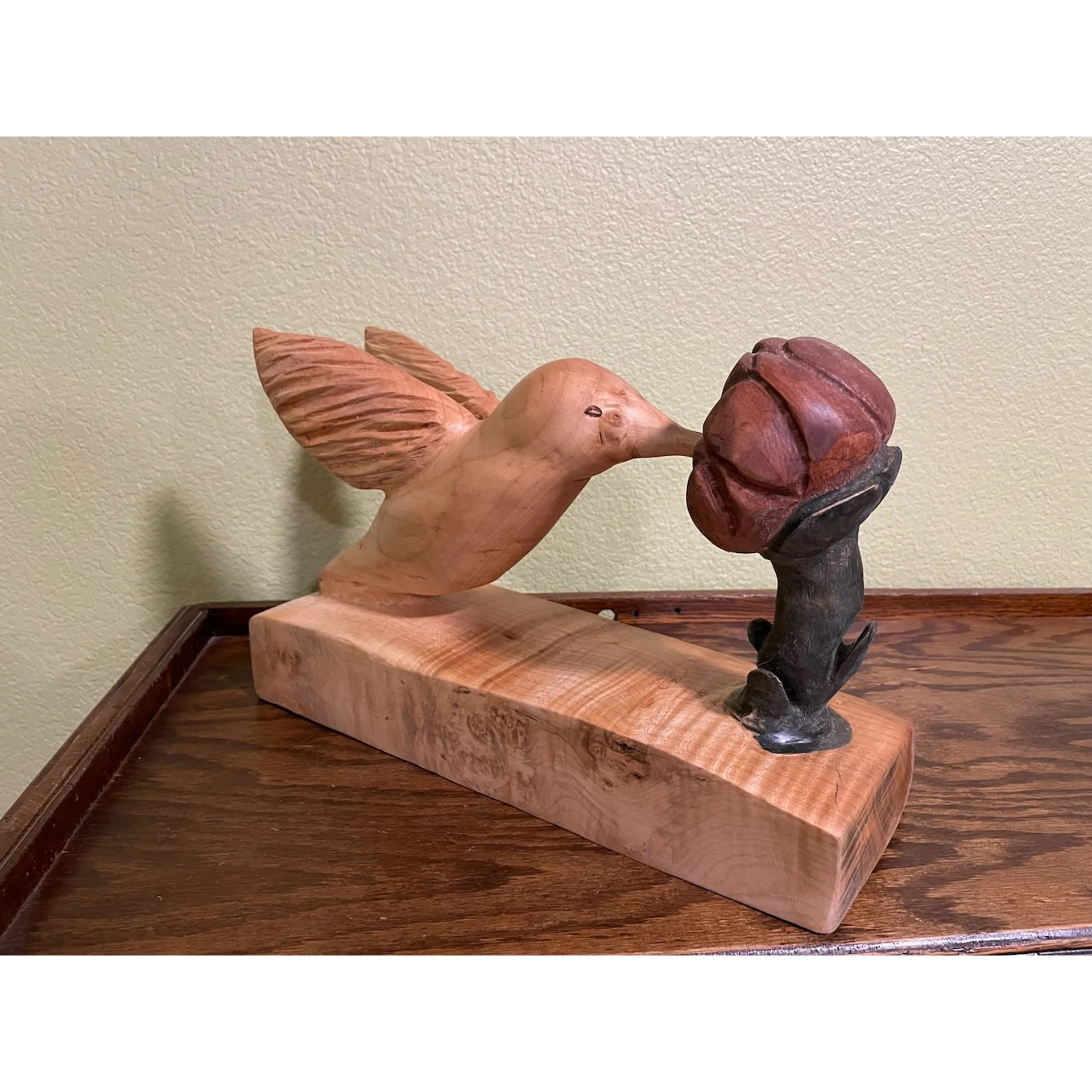 Hummingbird Carving