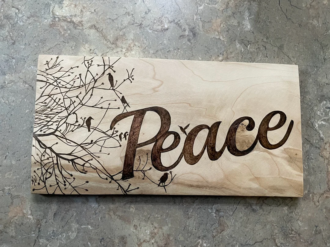 Peace Sign Burning